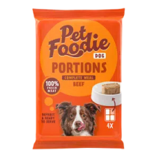 PetFoodie Portions - Beef (4 x 60gm)