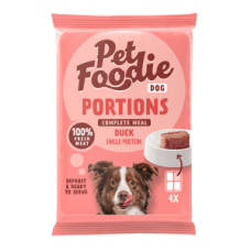 PetFoodie Portions - Duck (4 x 60gm)